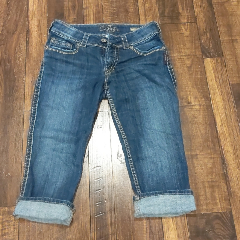 Silver jeans capri